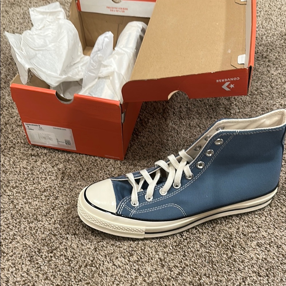 Converse Blue High-Top Sneakers